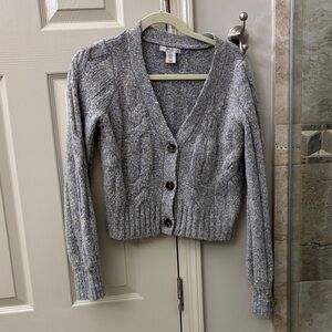 Sincerely Jules Gray Cable Knit Cardigan